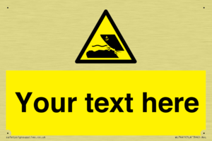 Custom Warning submerged objects in watercraft areas